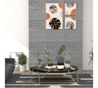 LoogCape 3D Brick Wallpaper Self-Adhesive 40 Pieces Anthracite Wall Covering for Living Room Bedroom Children's Room Kitchen Hallway Office Decoration Renovation Textured Pattern Wallpaper