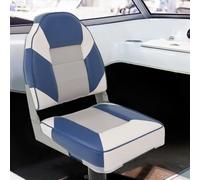 LoogCape 4 Piece Boat Seat Set with Folding Backrest for Sailboat, Dinghy, Yacht, Watercraft, Ideal for Water Sports, Leisure, Regatta, Cruising, Navigation, Durable, Waterproof, Comfortable