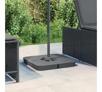 LoogCape 4 Piece Cross Base Umbrella Stand Set 100 kg Heavy Duty PP for Parasols, Balcony, Patio, Garden, Beach, Windproof, Sturdy, Can be Filled with Sand or Water, Suitable for Cantilever Parasols