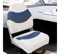 LoogCape 4 Piece Folding High Back Boat Seat Set Durable Waterproof Universal Compatible for Dinghy, Yacht, Catamaran, Sailing, Watercraft, Leisure, Sea, Lake, Inland Waters