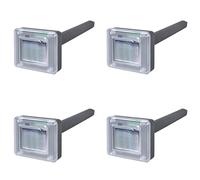 LoogCape 4 x Solar Rat Repeller Mice Repeller Animal Deterrent with Ultrasonic for Garden Patio Balcony Attic Car Garage Waterproof