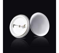 LoogCape 500 Pieces 58mm Button Pieces for DIY Badge with Metal Front and Plastic Back for Promotions Party JGA Wedding Birthday Festival Backpack Jacket Bag Clothes