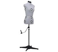 LoogCape Adjustable Dressmaker's Dummy Ladies Grey Size 33-40 with Sturdy Four Feet Tripod Ideal for Fashion Designers Tailors Clothing Shops for Presentation and Customization