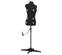 LoogCape Adjustable Ladies Tailors Dummy Black Size S 33-40 for Fashion Presentation with Sturdy Four Feet Tripod Height Adjustable Bust Waist Hip Adjustable