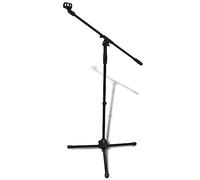 LoogCape Adjustable Steel Microphone Stand with Folding Design, Height Adjustable up to 165 cm, Non-Slip Stable Floor Stand for Stage, Studio, Concert, Suitable for Microphones, Guitars