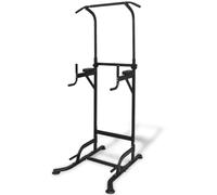 LoogCape Adjustable Strength Tower 182-235 cm with Pull-Up Bar, Dip and Leg Lifting Supports for Versatile Strength Training, Maximum Load 160 kg, Robust Homegym Fitness Equipment for Muscle Building