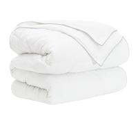 LoogCape All-Season Duvet White 155 x 200 cm Bamboo Fibre Breathable Washable Suitable for Allergy Sufferers Durable for Summer Winter Transition