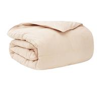 LoogCape All-Year Duvet Beige 155 x 200 cm 100% Natural Kapok Hypoallergenic Breathable Washable for Warm Cool Sleep in Summer Winter Transition