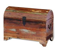 LoogCape Antique Recycled Solid Wood Chest with Vintage Design Storage Box for Bedroom Living Room Children's Room Hallway Space Saving Organiser for Laundry Toys