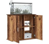 LoogCape Aquarium Stand, Old Wood Look, 81 x 36 x 73 cm, Wood Composite Storage Shelf for Aquariums and Terraristics, Elegant Furniture for Living Room, Office, Hallway
