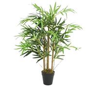LoogCape Artificial Bamboo Tree 80 cm with 500 Leaves of Textile Fibres for Living Room, Office and Garden, Realistic Decoration, Maintenance Free, Durable, Versatile, Lifelike