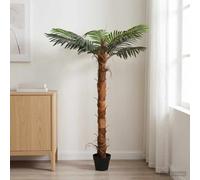LoogCape Artificial Cocuspalm Tree, Green, 70 x 18 x 140 cm, Easy Care Indoor Plant for Indoor and Outdoor Use, Decorative Tropical Design