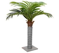 LoogCape Artificial Plant Palm Tree with 6 Leaves 100cm Green Durable Lifelike for Living Room Office Patio Garden Decorative Maintenance Free Sturdy Structure Versatile