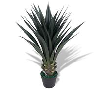 LoogCape Artificial Yucca Plant with Pot 85 cm Green Durable Decorative Plant Lifelike for Living Room Office Balcony Artificial Tree Easy Care