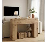 LoogCape Artisan Oak Coffee Table 102 x 35 x 75 cm Made of Wood Material Moisture Resistant Modern Design Versatile Ideal for Living Room and Entrance Area
