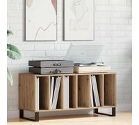 LoogCape Artisan Oak Media Shelf, 100 x 38 x 48 cm, with 6 Shelves, TV Lowboard, Storage Space, Cable Management, Modern Design, Durable Wood Material, Ideal for Living Room, Home Cinema, Office, Wall