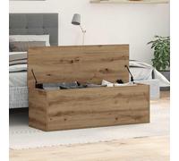 LoogCape Artisan Oak Storage Box, 102 x 35 x 35 cm, Wood Composite Storage Organiser for Living Room, Bedroom, Home, Office, Versatile