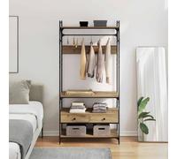 LoogCape Artisan Oak Wardrobe 89 x 39 x 184.5 cm Wood Composite with Large Storage Space, Industrial Design, Matt Finish, Easy Assembly, Ideal for Bedroom, Children's Room or Hallway