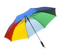 LoogCape Automatic Folding Umbrella with 124 cm Diameter, Multicoloured, Water-Repellent, Lightweight Portable for Outdoor Camping, Garden, Balcony, Beach Protection, UV Weather Resistant