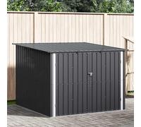 LoogCape Bicycle Storage, Pack of 3, Anthracite, 216 x 207 x 158 cm, Metal, Weatherproof, Lockable for Garden, Patio, Balcony, Storage Space