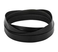 LoogCape Black Leather Strap 1000 x 2.5 cm Made of Genuine Leather for Crafts, Repair, Decoration and Craft Projects