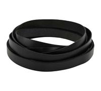 LoogCape Black Leather Strap 200 x 1 cm Genuine Leather Versatile for Crafts, Repair, Decoration, Furniture, Car, Bag, Clothing, DIY, Upholstery, Sewing, Gluing, Cover, Crack, Hole, Roll