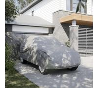 LoogCape Car Cover for SUV Grey M Non-Woven Fabric Waterproof Breathable Protective Tarpaulin for Garage Outdoor Winter Summer Rain Snow Frost UV Wind
