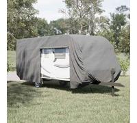 LoogCape Caravan Cover Grey 732 x 250 x 220 cm Water-Repellent UV-Resistant Breathable Windproof Protective Tarpaulin for Outdoor and Indoor Vehicles