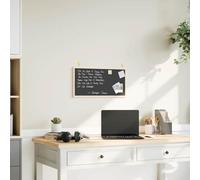 LoogCape Chalkboard with Solid Pine Wood Frame, Black, 60 x 30 cm, Versatile for Office, Home Office, Kitchen, School, Children's Room, Study