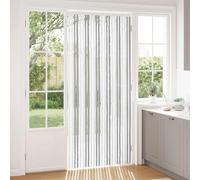 LoogCape Chenille Insect Screen Curtain Light Grey White 100 x 230 cm for Windows and Doors Air Permeable Self-Adhesive Easy to Install Protects Against Mosquitoes, Wasps, Spiders, Ideal for Airing