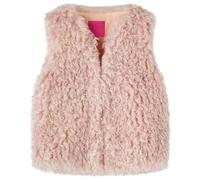 LoogCape Children's Faux Fur Vest Light Pink 92 for Girls, Warm, Soft, Windproof, Waterproof, Breathable, Suitable for Autumn, Winter, Transition, Leisure, School, Nursery, Snow, Skiing