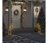 LoogCape Christmas Decoration Shooting Star with Ground Spikes 80 LEDs IP44 Waterproof for Indoor Outdoor Garden Balcony Window Room Decoration