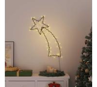 LoogCape Christmas Lighting Shooting Star Silhouette 115 LEDs with 8 Light Effects USB Warm White for Indoor and Outdoor Use, Weatherproof LED Fairy Lights for Windows, Balcony, Garden