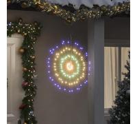 LoogCape Christmas Lights Fireworks Pack of 2 280 LEDs Multicoloured IP44 Weatherproof for Indoor and Outdoor Use, Flexible Decorative Fairy Lights with 8 Effects, Timer, Remote Control