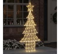 LoogCape Christmas Tree with 240 LEDs Warm White 150 cm Acrylic Christmas Tree Decoration Festive Decoration for Indoor Spaces, Durable, Weather Resistant, with Star, Ideal for Christmas, Advent and