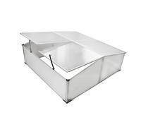 LoogCape Cold Frame with 4 Polycarbonate Lids, 108 x 41 x 110 cm, Weatherproof, UV-Resistant for Vegetables, Herbs and Plants on Balcony, Patio or in the Garden