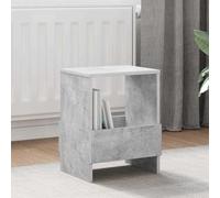 LoogCape Concrete Magazine Rack Grey 35 x 30 x 45 cm Magazine Rack for Living Room Office with Storage Space and Stylish Design, Space-Saving and Durable for Modern Interiors