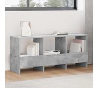 LoogCape Concrete Magazine Shelf, Grey, 102 x 30 x 45 cm, Magazine Rack with Storage Space for Living Room, Office and Reading Corner, Space-Saving, Sturdy Wood Composite Look, Easy to Clean