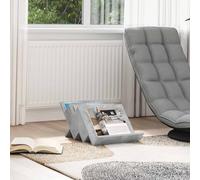 LoogCape Concrete Magazine Shelf Grey 53 x 40 x 28.5 cm Wood Material Modern Design with 3 Board Shelves for Living Room Office Bathroom and Waiting Room Space Saving Sturdy Storage