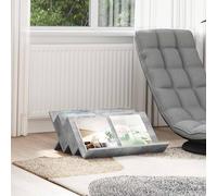 LoogCape Concrete Magazine Shelf Grey 65 x 53 x 28.5 cm Wood Material Versatile Magazine Rack for Living Room Office Bathroom and Waiting Room Sturdy Storage with 3 Board Shelves