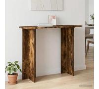 LoogCape Console Table with Storage Space 100 x 39.5 x 75 cm Made of Wood for Hallway, Living Room and Entrance Area in Smoked Oak, Space-Saving, Sturdy, Versatile, Durable, Modern Design