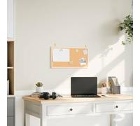 LoogCape Cork Board with Solid Pine Frame 60x30cm Self Healing Surface Multi Use for Office Kitchen Kids Room School Home Office Creative Organization