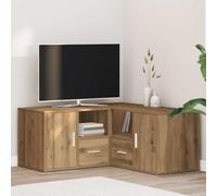 LoogCape Corner Shelf, Artisan Oak Look, 160 x 40 x 45 cm, Wood Material, Versatile Storage Space with Two Mounting Options for Living Room, Kitchen, Hallway, Bedroom, Office