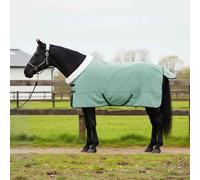 LoogCape Dark Green Polar Fleece Horse Blanket 155 cm with Adjustable Buckles Windproof Breathable Water Resistant Durable Winter Stable Willow Paddock Protection Comfort Outdoor