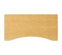 LoogCape Desk Top 110 x 55 x 4 cm Bamboo with Curved Edge, Sturdy Surface, Versatile for Office, Home Office, Gaming, with Cable Duct, Organiser, Shelf and Holder