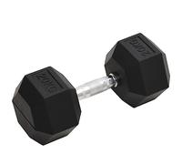 LoogCape Dumbbell 20kg Cast Iron with Non-Slip Ergonomic Handle for Strength Training, Muscle Building and Home Gym, Suitable for Biceps, Triceps, Chest, Back, Beginners and Professionals