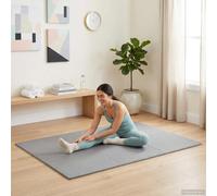 LoogCape Floor Mats Set of 6 Grey EVA Foam 2.16 m² Expandable Puzzle Design for Home Gym, Gym, Yoga, Protective Mat, Non-Slip, Vibration Absorbing, Soundproofing, Waterproof, Lightweight