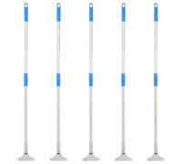 LoogCape Floor Squeegee Stems 5 Pieces 119.5 cm Steel Plastic Versatile for Household, Kitchen, Bathroom, Tiles, Glass, Worktops, Suitable for All Purpose Cleaners and Surface Cleaners
