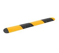 LoogCape Floor Threshold Yellow Black 226 x 32.5 x 4 cm Rubber Traffic Safe Road Marking Warning Sign Barrier Parking High Visibility