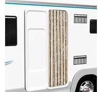 LoogCape Fly Curtain Dark Brown Beige 56 x 200 cm Chenille Mosquito Insect Screen Window Door Balcony Door Patio Door